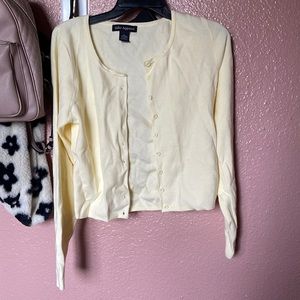 SOHO APPAREL Pastel Yellow Cardigan